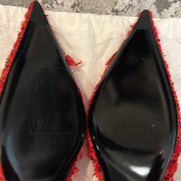 NWOT Balenciaga Tweed Knife Kitten Heel D'orsay Pumps Tweed with Dust Bag - Picture 13 of 14